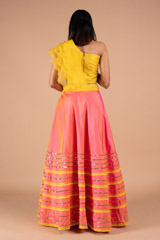 Skirt with One Shoulder Crop TopDSC08982