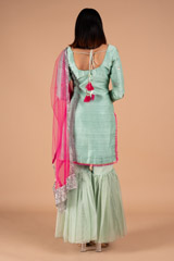 Tiffany Kurta with Organza GhararaDSC09076