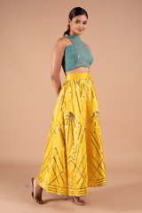 Embellished Skirt with Crop TopDSC09127