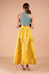 Embellished Skirt with Crop TopDSC09132