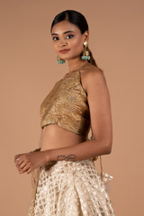Champagne Gold Lehenga SetDSC08919