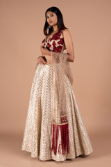 Champagne Gold Lehenga SetDSC08939