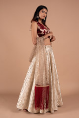 Champagne Gold Lehenga SetDSC08942