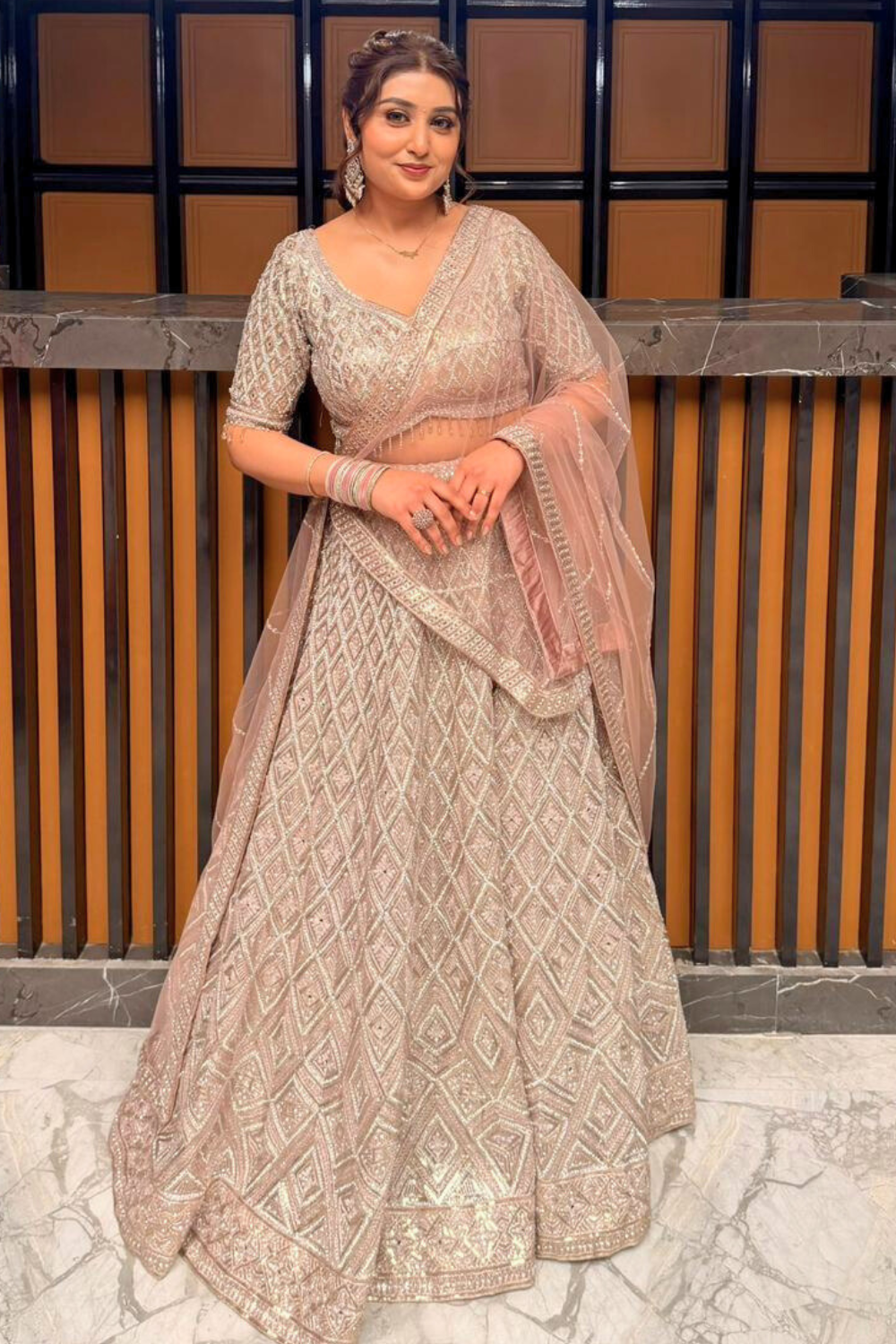 Blush Radiance Embellished Lehenga2