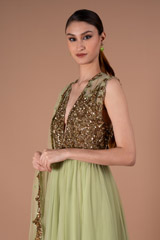 Olive Green AnarkaliDSC00985