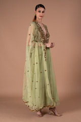 Olive Green AnarkaliDSC00987