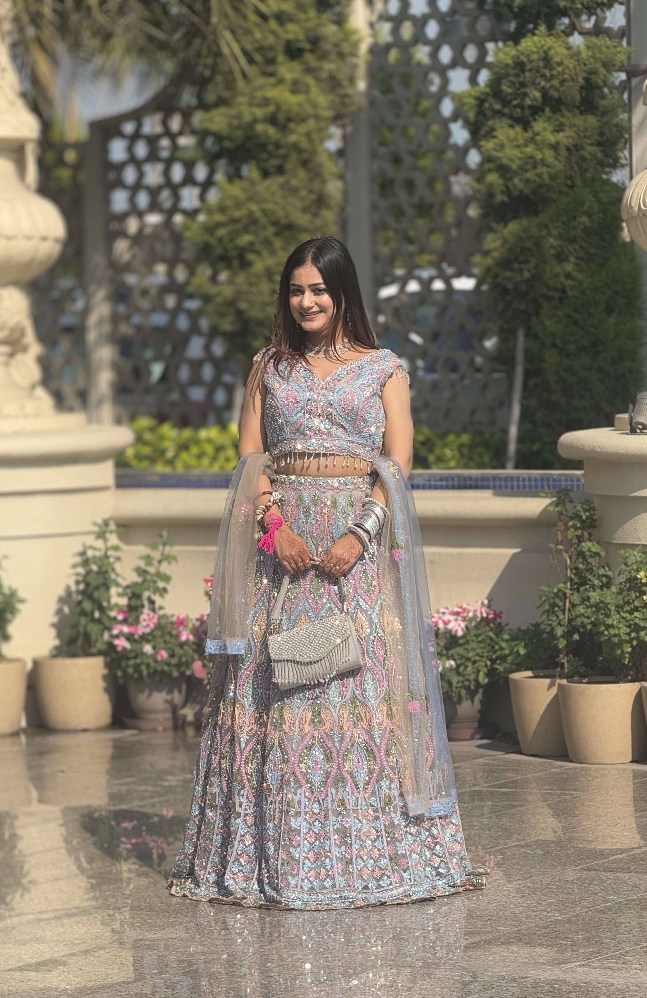 Multi-coloured Lehenga Set1