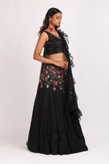 Black Embroidered LehengaIMG_8934