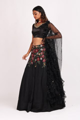 Black Embroidered LehengaIMG_8935