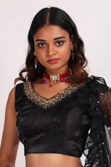 Black Embroidered LehengaIMG_8937