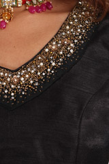 Black Embroidered LehengaIMG_8944