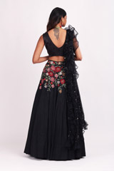 Black Embroidered LehengaIMG_8946