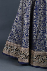 Royal Blue Brocade GownIMG_0608