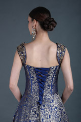 Royal Blue Brocade GownIMG_0621
