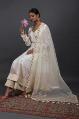 Ivory Chanderi Handloom SuitIMG_7316