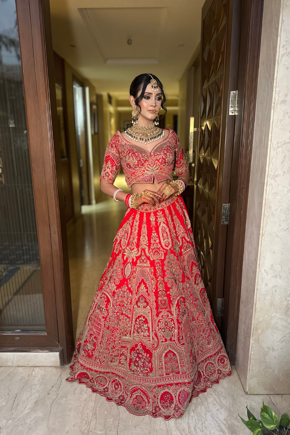 Red Bridal Lehenga6