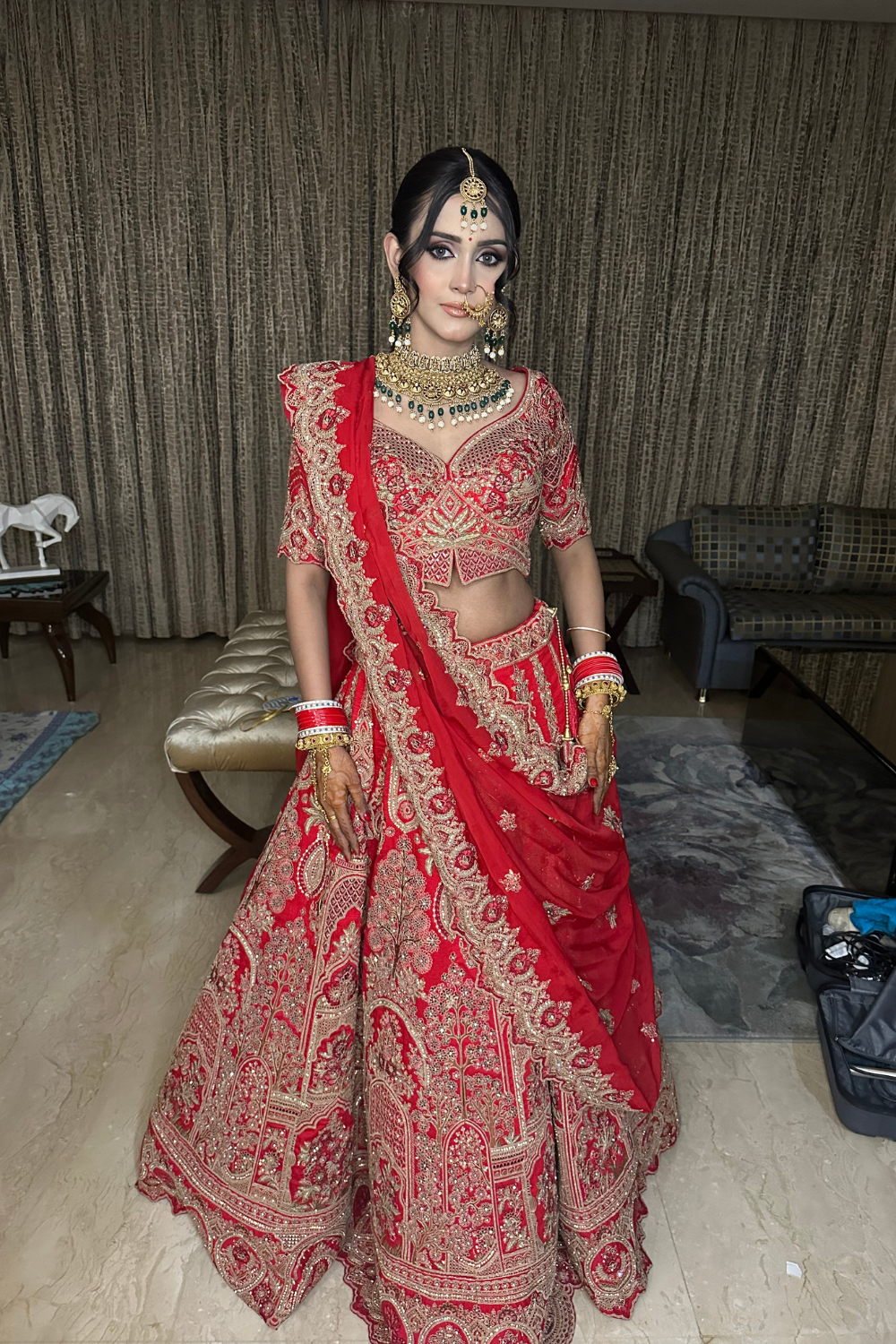 Red Bridal Lehenga9