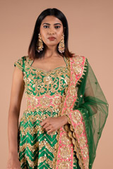 Emerald Green Embellished AnarkaliDSC09101