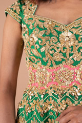 Emerald Green Embellished AnarkaliDSC09103