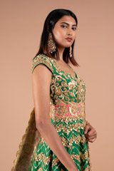 Emerald Green Embellished AnarkaliDSC09105