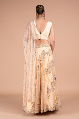 Peach Tulle LehengaDSC07808
