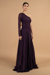 Deep Purple Crepe GownDSC01466