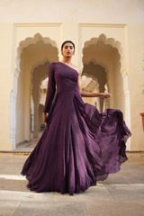 Deep Purple Crepe GownDSC07533