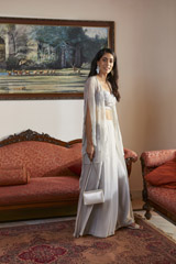 Grey Embroidered Lehenga