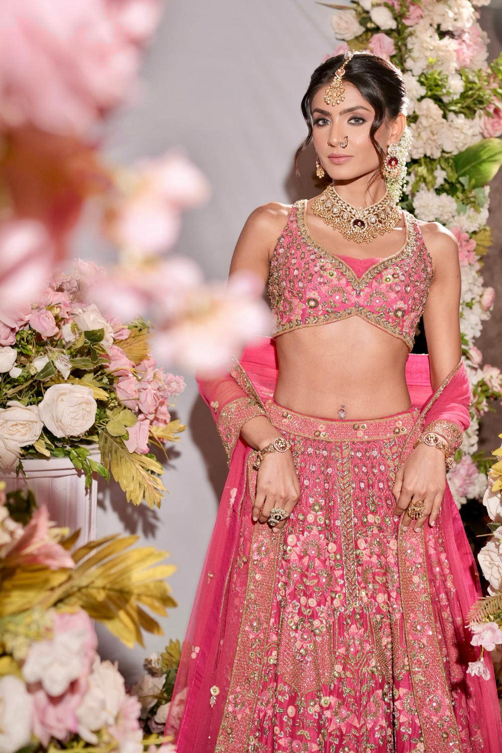 Gulnaar Pink Bridal Lehenga3