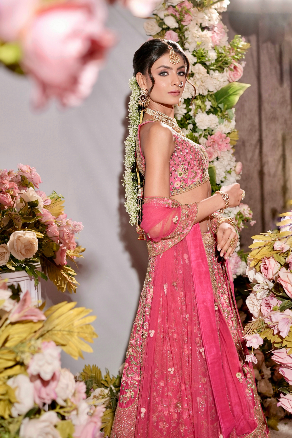 Gulnaar Pink Bridal Lehenga4