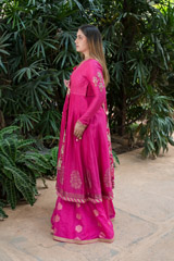 Fuschia Chanderi Lehenga_DSC0817-Edit