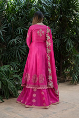 Fuschia Chanderi Lehenga_DSC0831-Edit