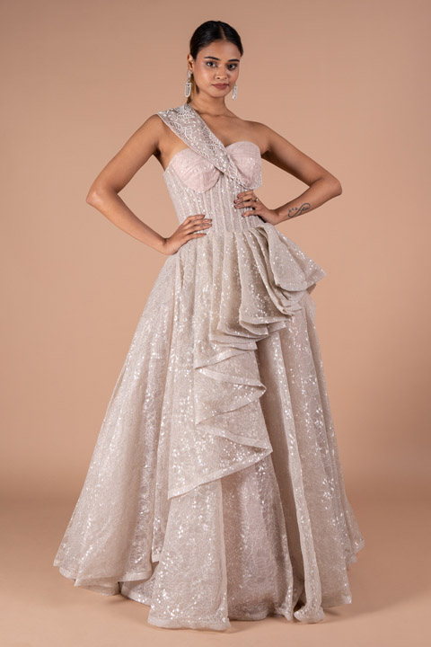The Ivory Layered Gown