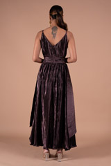 Brown Bronze V Neck GownDSC07960