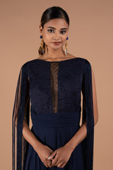 Navy Blue Lace GownDSC08269