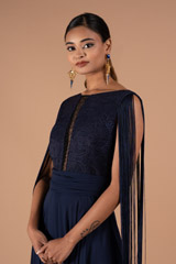 Navy Blue Lace GownDSC08270