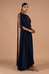 Navy Blue Lace GownDSC08273