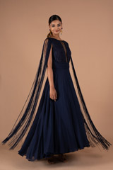 Navy Blue Lace GownDSC08275