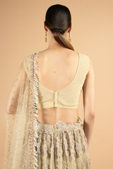 Heavy Embellished Beige lehengaDSC03397