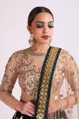 Green Embroidered Lehenga SetIMG_1051