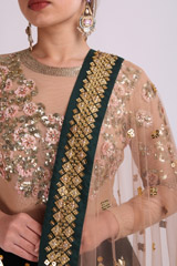 Green Embroidered Lehenga SetIMG_1053