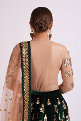 Green Embroidered Lehenga SetIMG_1073