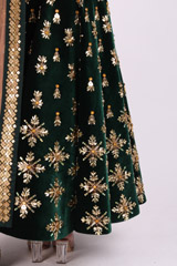 Green Embroidered Lehenga SetIMG_1074