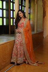 Red Embellished Anarkali1