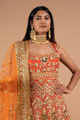 Red Embellished AnarkaliDSC08848