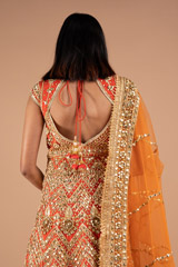 Red Embellished AnarkaliDSC08856