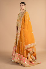 Orange Heavy Embellished AnarkaliDSC00097