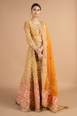 Orange Heavy Embellished AnarkaliDSC00099