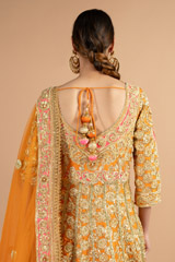 Orange Heavy Embellished AnarkaliDSC00102