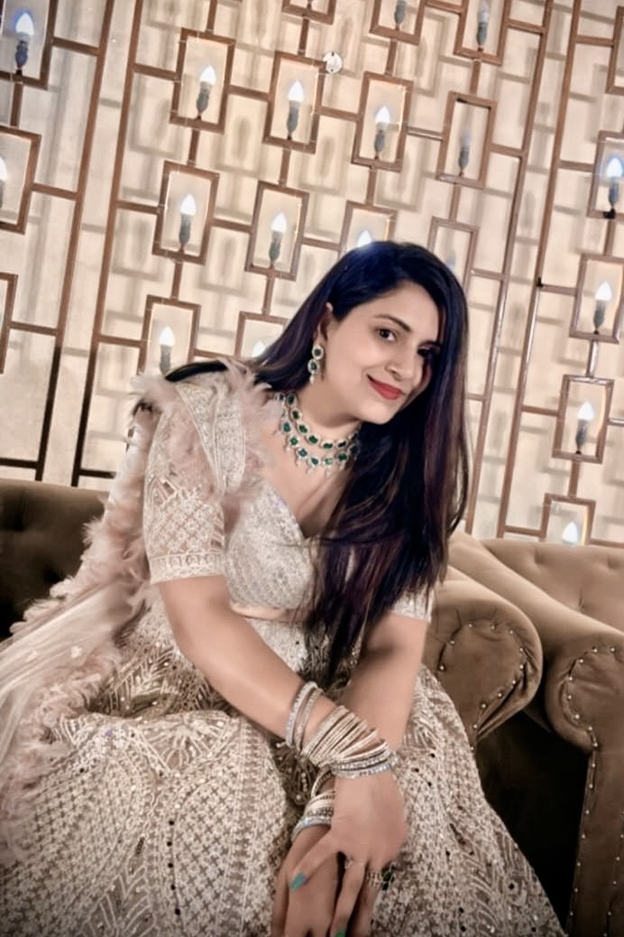 Golden Beige Lehenga With Embroidered Work And Blush Pink Dupatta1